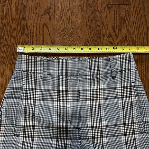 Aritzia Wilfred High-Waisted Tie Front Jallade Trouser Pants Check Plaid - Sz 6 - Picture 13 of 16